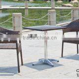 Outdoor Furniture Leisure Comfortable Rattan Aluminum Garden Coffee Shop Sets (YT45,YC0103) thumbnail-1