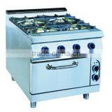 Hotel Kitchen Equipment Gas Range With Electric Oven