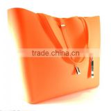 summer waterproof Middle size platinum silicone bag for holiday beach storage