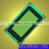 128x64 STN Positive Transflective Yellow-green LCD