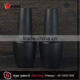 Empty Nail Varnish Bottle Flat Shape 8ml Matte Black Gel Nail Polish Bottle With Frosted Black Cap thumbnail-3