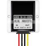400W Power Transformer 36V to 24V 15A 18A DC Step Down Buck Converter Voltage Regulator for Solar,generator,etc