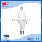 disposable plastic transparent raincoat