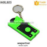 Cheap ABS Plastic Trolley Coin LED Keychain