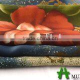 Shaoxing Textile Polyester 50D Dubai Floral Satin Fabric thumbnail-3
