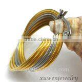 Wholesale Gold Plated Stainless Steel Tri Color Earrings