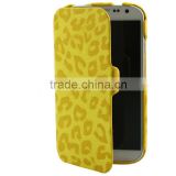 FLIP leopard protect Case for Samsung Galaxy S4 i9500 accept Paypal Escrow