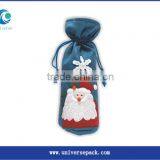 Customized White Velvet Wine Bag With Personal Printing Custom Design Bags thumbnail-3