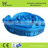 8T Polyester round sling (soft lifting sling) endless round sling