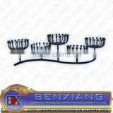 Wrought Iron Arches Garden Decor European Style Metal Candle Holder Wall Candle Sconce Wrought Iron Candle Holder