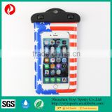 New design the Stars and the Stripes Eco-Friendly PVC waterproof phone bag
