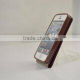 2016 Hot Sales Flip Cover PU Leather Cases for Iphone5 SE With TPU Cases Holder thumbnail-3