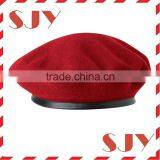 100%wool High Quality Red Army Fashion Beret Cap thumbnail-3