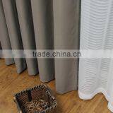 2 Panels Grommet Dark Grey Hotel Blackout Curtain thumbnail-3