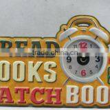 Irregular Shape Unique Art Metal Gift Table Clock