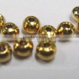 Popular Fly Tying Tackle Beads Gold Plated Fly Tying Materials