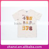 Fashion summer cute number printed boys kids comfort colors t-shirts