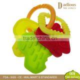 New Custom Baby Teethers Newborn Infant Key Shape Silicone Teether