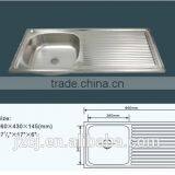 JZ-830 96x43 Export Indonesia Stainless Steel Kitchen Sink thumbnail-2