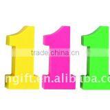 NO.1 Shape Highlighter Fluorescent Markers Office Promotiona Gift Multi Colored Highlighter Pen thumbnail-3