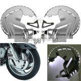 Fire Ring Brake Disc Rotors Chrome Cover W/ White LED For Honda Honda GOLDWING GL1800 01-14 03 04 F6B 2013-2015 14 thumbnail-4