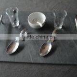 Machine Cut Natural Black Slate Coaster Wholesale Black Slate thumbnail-4