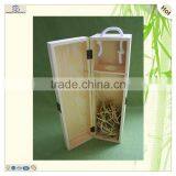 Cheap Decorative Unfinished Single Bottle Wooden Wine Box thumbnail-3