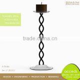 Handmade Heat Resistant Candle Holder Glass thumbnail-1