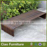 Outdoor Furniture Rattan Garden Bench Seat thumbnail-1