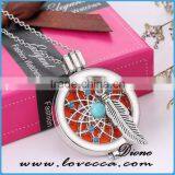 Fancy Perfume Locket Necklace Wholesale Aromatherapy Diffuser Necklace thumbnail-3