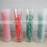 Clear Glass Vase With Decoration,frosted Glass Vase,glassware thumbnail-1