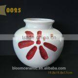 Red Ceramic Flower Vases thumbnail-5