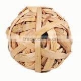 Eco Friendly 100 % Natural Handwoven Bamboo Rattan and Seagrass Decorative Ball thumbnail-1