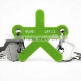 China Hot Wholesale Fashion Green Boy Keyring Unique Design Decorative Polyester Craft Felt Separating Keychain for Home Office thumbnail-1