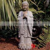 Brass Meditative Buddha Sculpture Standing Outdoor thumbnail-1