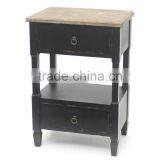 Antique End Table With 2 Function Drawers thumbnail-1
