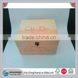 Custom Logo Cheap Pine Wood Gift Box thumbnail-1
