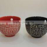 Customized Chinese Style Handprinting Ceramic Noodle Bowl thumbnail-2