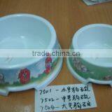 Meneed Personalized Different Size Melamine Dog Bowl Rubber Ring Dog Food Bowl thumbnail-2