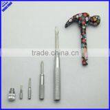 6 in 1 Gift Packing Floral Multi Function Hammer Screw Driver