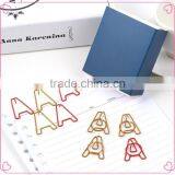 English Letters A Shaped Colorful Binding Paper Clips