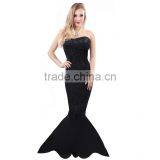 Mermaid Long Tail Skirt Metallic Ariel Sexy Fish Tail Adult Womens Dress Costume Sea thumbnail-1