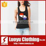 100% Cotton Running Singlets Sexy Women Sleeveless Shirts thumbnail-1