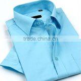OEM Men's Brand Dress Shirts.shorts Sleeve Shirt,blue Shirts thumbnail-1