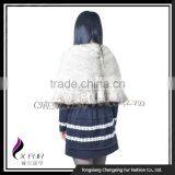 CX-B-M-24H Wholesale In Stock Fashion Mink Fur Shawl, Cashmere Shawl thumbnail-4