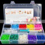 Rainbow Color Silicone Band Loom Kits/ DIY Rainbow Rubber Band Bracelet /colorful Latex Free Loom Bands thumbnail-4