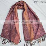 Fashion Large Hot Jacquard Paisley Dot 100%rayon Soft New Shawl thumbnail-3