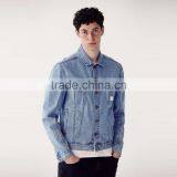 New Style Denim Jacket Men Light Blue Custom Design thumbnail-1