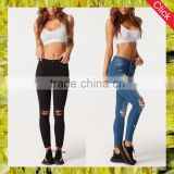 Fashion hotsale wholesale xxx usa sexy ladies leggings sex photo ripped women skinny jeans for women