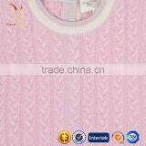 Baby Girl Winter Romper,Cashmere Cable Knit Romper With Elbow Patch thumbnail-3